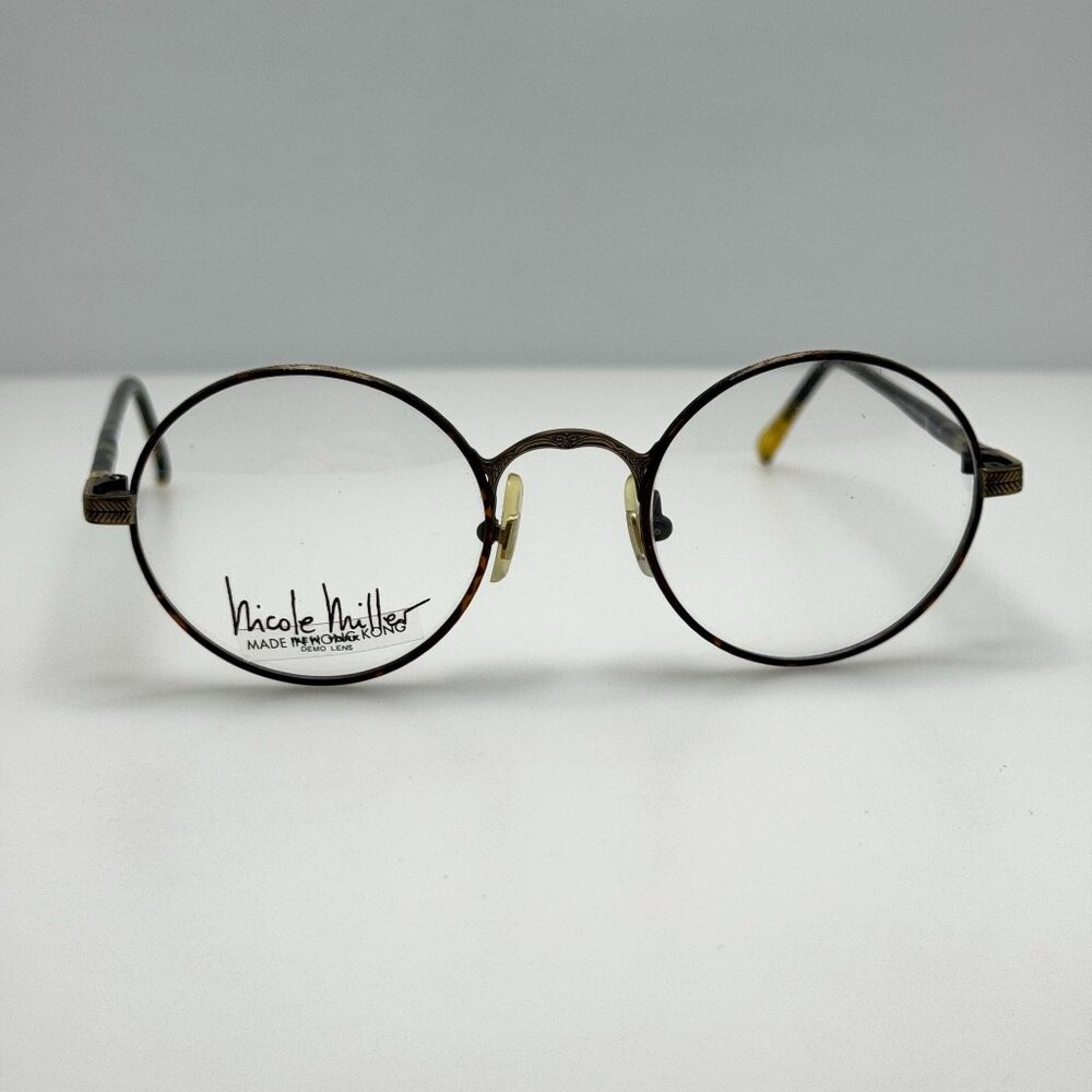 Nicole Miller Eyeglasses Eye Glasses Frames NM 1434 Antique Gold 0236 47-21-140